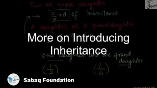 More on Introducing Inheritance