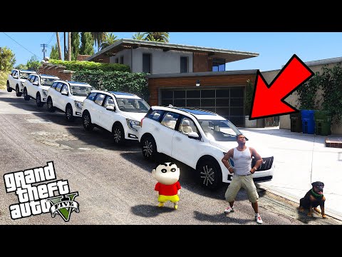 GTA 5 : Franklin Made WORLD'S LONGEST MAHINDRA XUV 700 With Shinchan In GTA 5!