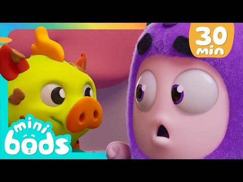 Muddy Rescue!! | 30 Minutes of Minibods | Funny Preschool Cartoons for Toddlers