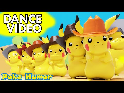 Pikachu Pokémon dancing to a cowboy song!| Kids Dance Song | Kids Song | Pokémon Kids