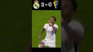 REAL MADRİD 3 - 0 CADİZ (BELLİNGHAM GOAL)