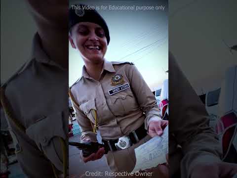 लेडी पुलिस का दिल जीत लिया! 🎨👮♀️💖
