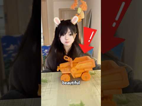 She made carrot toy robot and shocked her boyfriend!