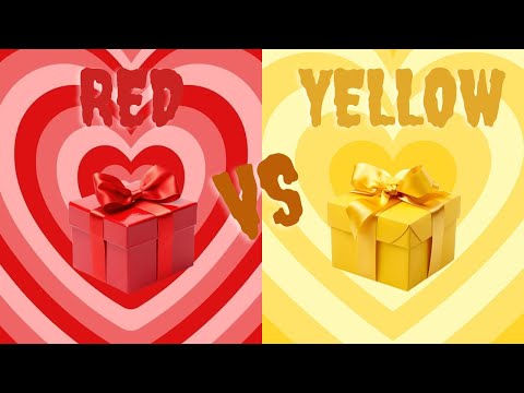 Red vs Yellow Choose Your Gift Box | Nail Art | Fashion | Cake,Icecream |#guesskrou