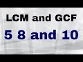 Finding GCF and LCM Concepts