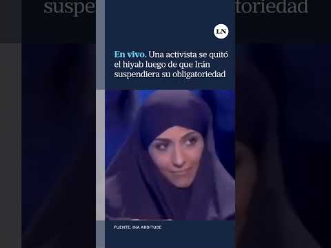 Irán: una activista se quitó el hiyab en vivo luego de que el país suspendiera su obligatoriedad