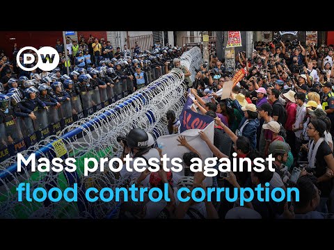 YouTube video thumbnail: Philippines: Thousands Protest Corruption Scandal