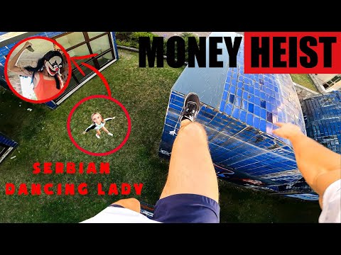 Parkour MONEY HEIST Confront POLICE | POLICE chase SERBIAN DANCING LADY to the end(BELLA CIAO REMIX)