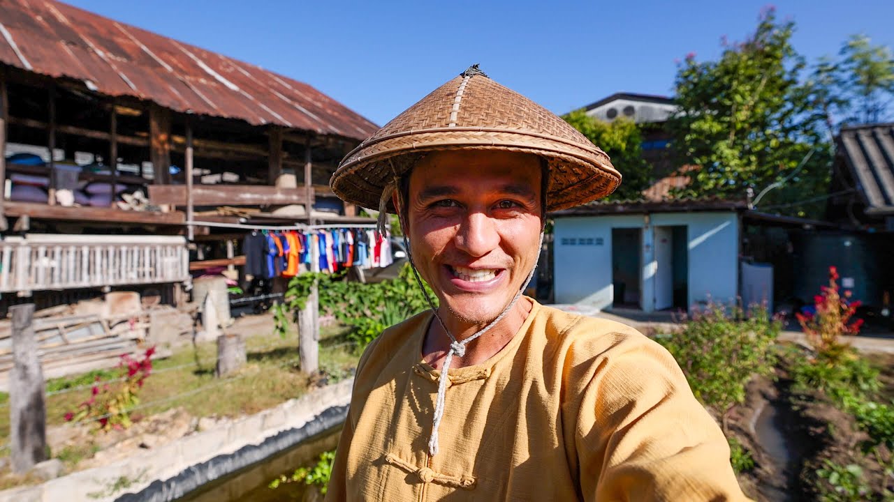 We stayed in a 100 YEAR OLD WOODEN HOUSE - Shan Village Life + Best Breakfast! - Mark Abroad