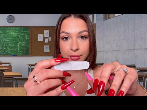 ASMR $5 Nails in the classroom 💅🏼