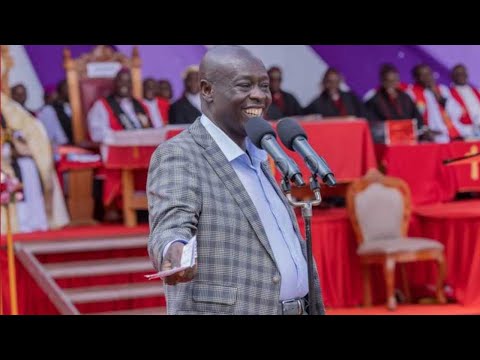 LIVE! FORMER DP GACHAGUA ATTENDING CHURCH SERVICE IN MURANG'A