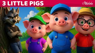 3 Little Pigs with the Big Bad Wolf + Bonus Song 🐷🎵 Bedtime Stories for Kids in English
