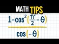 Trigonometric Identities and Simplifications