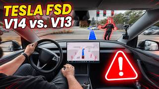 Ist Teslas FSD Version 14 wirklich so gut wie alle sagen?! (Vergleich mit V13)