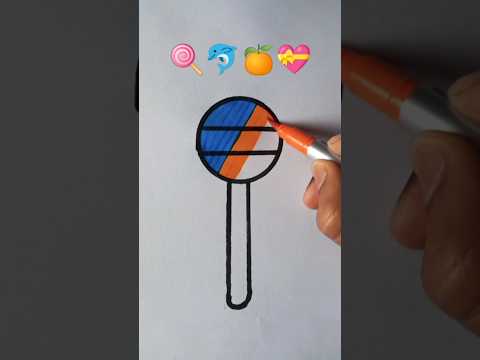 So Satisfying Art 🍭🐬🍊💝 #viralvideo #art #trending #shorts #shortsfeed #satisfying #painting