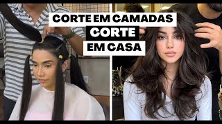 Como cortar o cabelo em camas em casa, passo a passo!