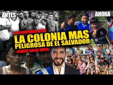 😱La campanera fue la colonia más peligrosa de El Salvador nadie salia V1vo de alli, hasta que Bukele