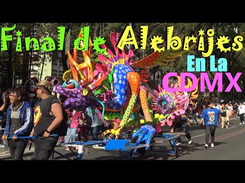 Final Del Desfile de Alebrijes en el  Zocalo Capitalino