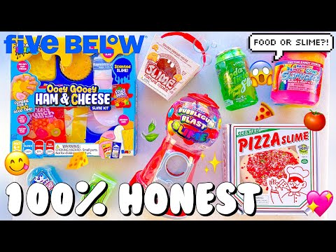 Store Bought Slime Review Under $5 🍕😋 Food Themed Slimes from Five Below!