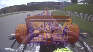 Norris Verstappen Ghost Qualifying Comparison  2021 Austrian Grand Prix
