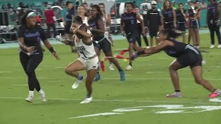Spanish River HS girls flag football team to scrimmage at Dolphins halftime