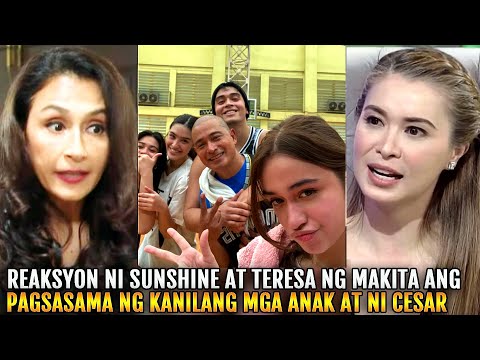 REAKSYON ni Sunshine at Teresa sa PAGSASAMA ng mga ANAK nila KAPILING ang Ama na si Cesar Montano!!
