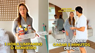 Vai ter BLOGUEIRA DONA DE CASA SIIIIM! Faxinando toda minha casa e tentando dar conta do resto.