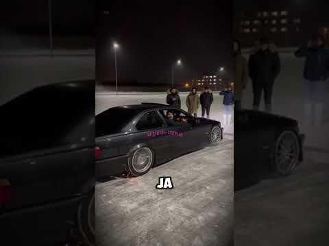 💫 Murat macht Sterne ! 😱❄️ BMW E36 Schneeketten Burnout ! (KI Kunst)