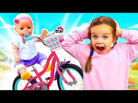 ¿Lina sabe andar en bicicleta? Vídeos de Baby Born para bebés