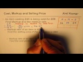 Cost, Markup, and Selling Price