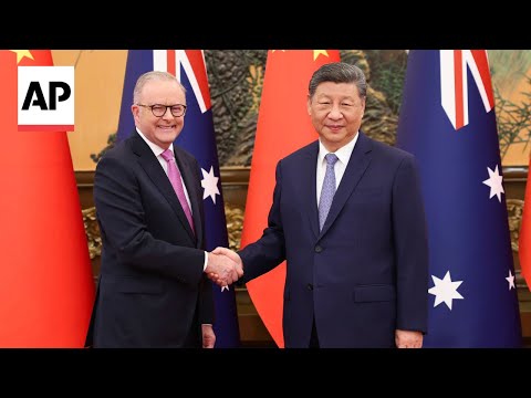 YouTube video thumbnail: Australian and Chinese Leaders Seek to Boost Trade Despite Differences on Other Issues