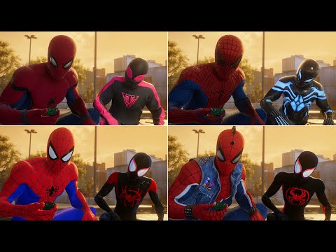 Peter and Miles Chase The Lizard (All Suits + New Suits) NG + - Marvel's Spider-Man 2