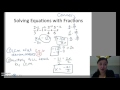 Solving Equations Involving Fractions and Decimals