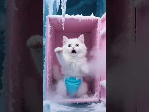 🎂🐱 Kitten Hides in Cake Box… 😱 What Happens Next is UNREAL! #cat #kitten  #ai #cats #kittens
