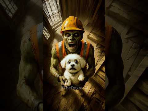 🧟 OMG! Zombie Grandma Adopts Puppy In The Trash! 😱 #shorts #dog #rescueanimals