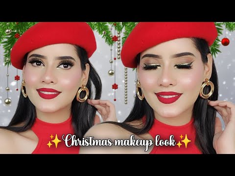 ✨🤶🏻❄️ CHRISTMAS DAY AND NIGHT MAKEUP TUTORIAL STEP BY STEP ❤️#makeup