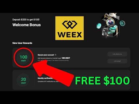 CLAIM $100 FREE – No Deposit Required on WEEX Crypto Exchange!