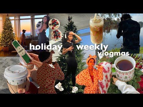 a festive holiday weekly vlogmas: early mornings, Christmas prep, winter arc? new training