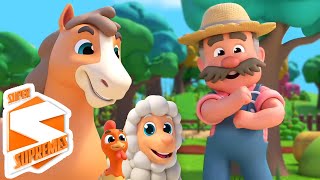 Agricultor No Dell Desenho Animado Infantil e Rima Infantil Para Crianças
