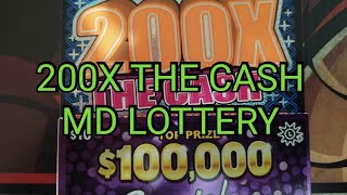 200X THE CASH 👀 SCRATCH & MATCH 👀 MARYLAND LOTTERY 👻#sub #subscribe #lottery