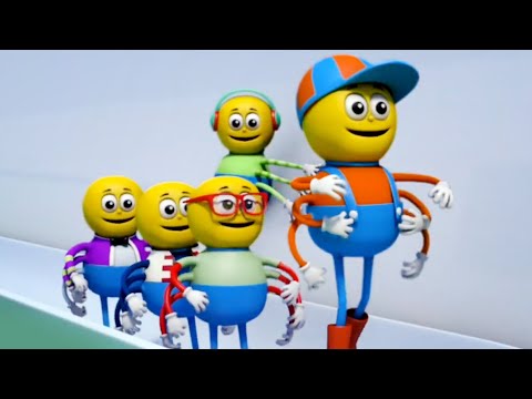 Five Little Spiders Jumping On The Bed, Kids Cartoon and Nursery Rhymes for Kids