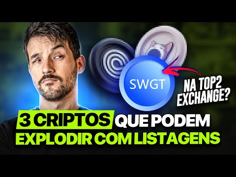 3 CRIPTOMOEDAS QUE PODEM EXPLODIR EM BREVE COM LISTAGENS