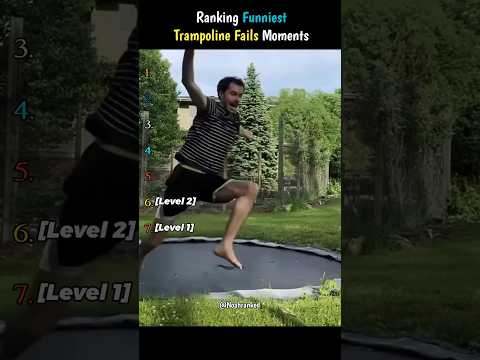 Ranking Funniest Trampoline Fails Moments #ranking #shorts