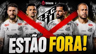 SANTOS TEM 4 JOGADORES FORA DOS PLANOS