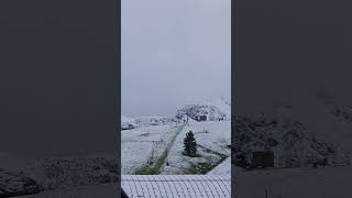Schneeballschlacht im Juni macht Spaß. So beginnt ein guter Tag....