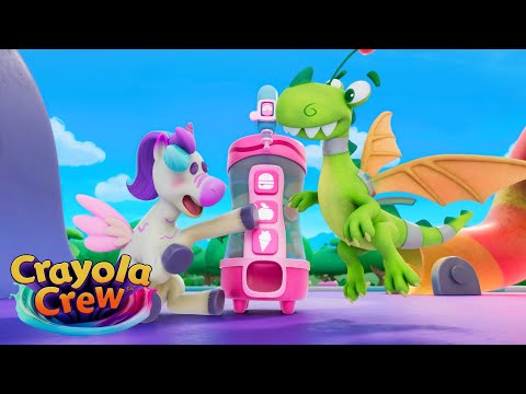 What Do Dragons and Unicorns Eat? @CrayolaCrewOfficial | Fun & Imaginative Cartoons for Kids