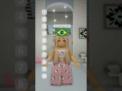 o vídeo acaba quando eu não souber o País #roblox #brookhave