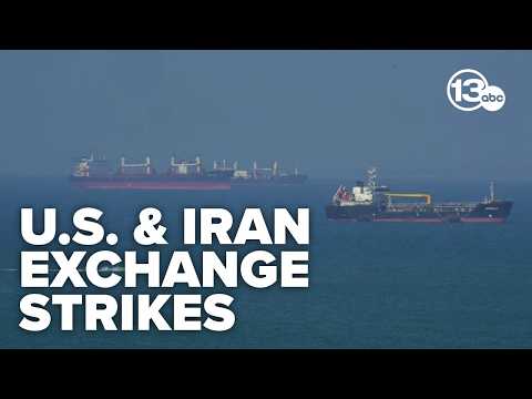 US strikes Iranian military facilities after intercepting attacks on ships in Hormuz