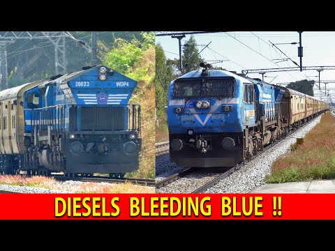 DIESELS BLEEDING BLUE !! WDP 4 and WDG 4 Locomotives | Indian Railways