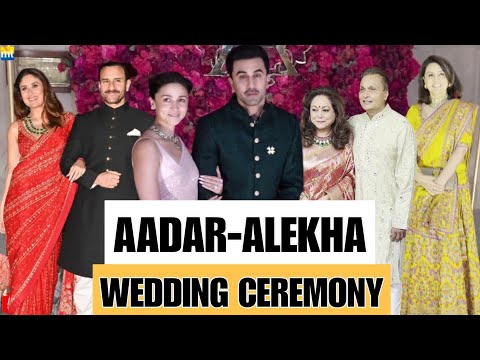 Ranbir Kapoor-Alia Bhatt, Saif-Kareena, Neetu Kapoor, Anil-Tina Ambani at Aadar-Alekha Wedding